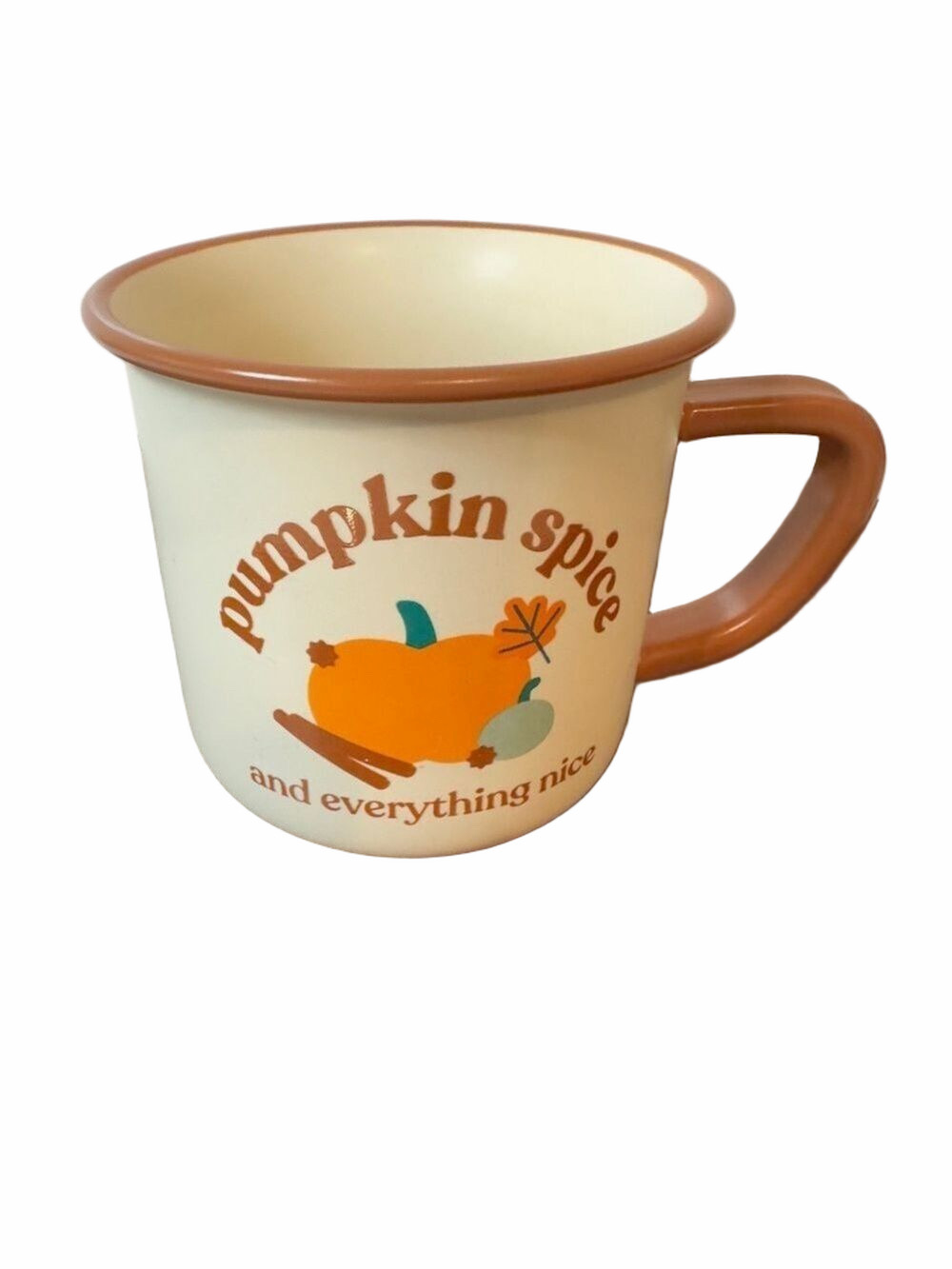 🍁Indigo Chapters Pumpkin Spice Everything Nice Campfire Mug Cream 14 oz